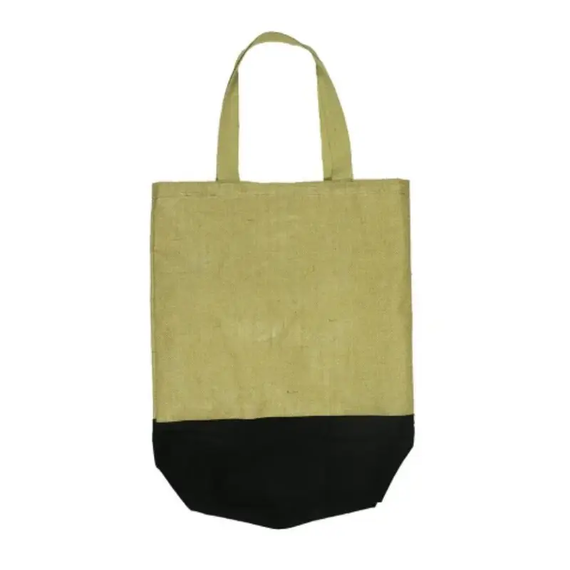 Jute Tote with Black