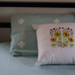 Hemp Bedsheet Topaz green eco friendly bagworldindia