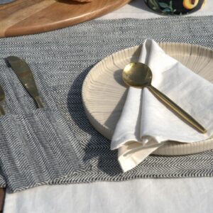 hemp table runner set eco printed eco friendly bags bagworldindia