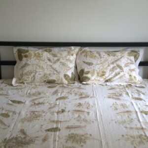 Hemp Bedsheets eco printed ecofriendly bagworldindia
