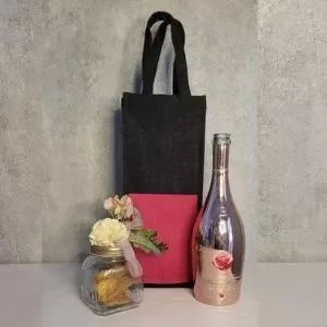 Jute single bottle bga ecofriendly bag bagworldindia