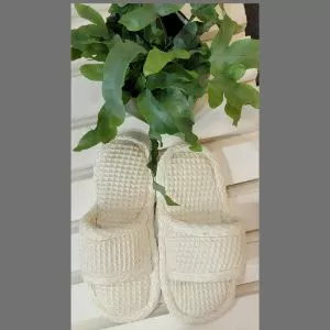 Bamboo waffle slippers eco friendly slippers bagworldindia
