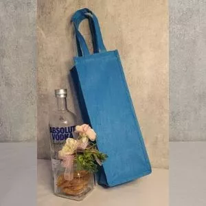 Jute Single bottle bags ecofriendly bag bagworldindia