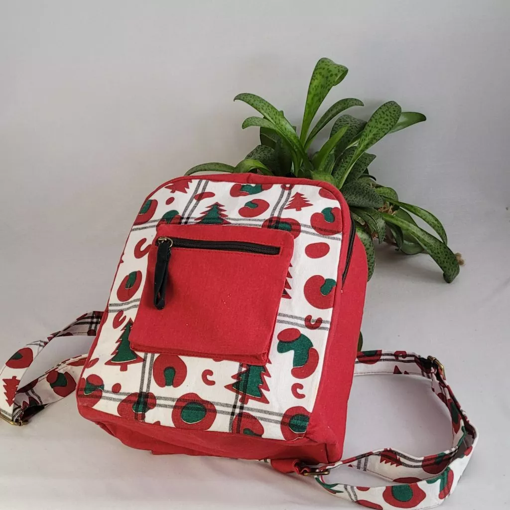 Christmas Backpack ecofreindly bag christams bags christmas backpacks bagworldindia