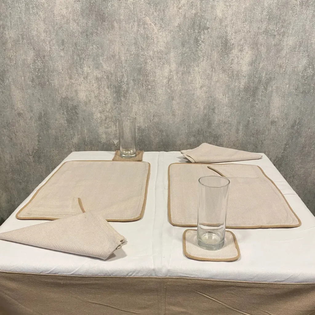 Dinning table cloth table runner cutlery set eco friendly bags manufacturer bagworldinida