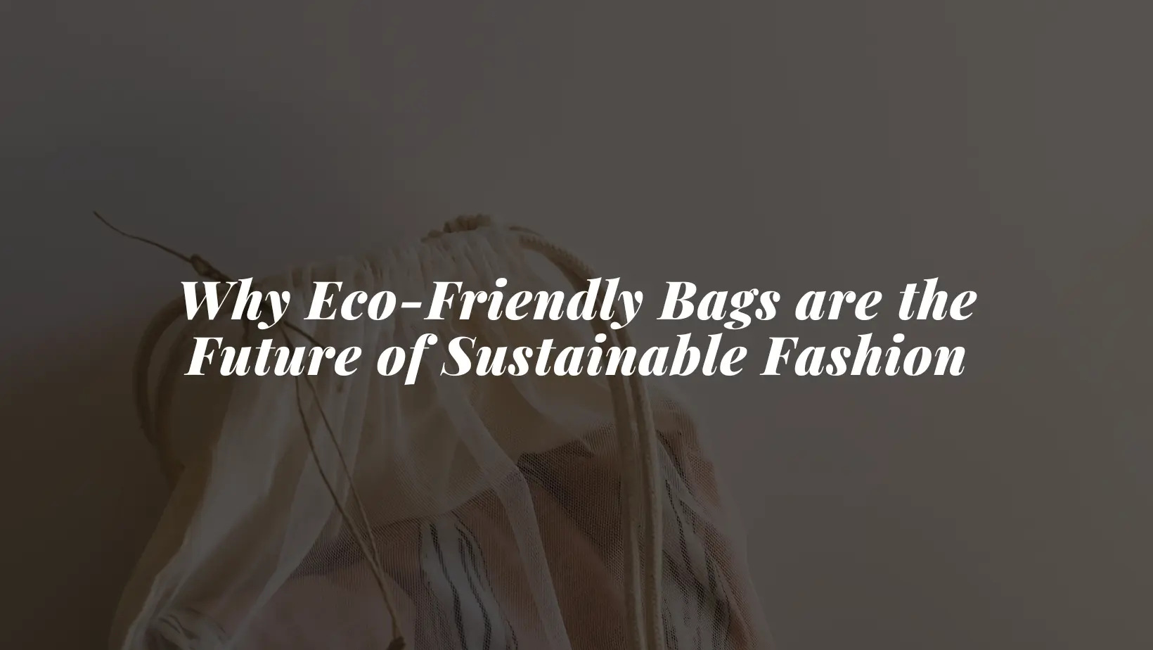 Why Eco-Friendly Bags are the Future of Sustainable Fashion bagworld india Eco friendly bags and accessories manufacturer . Bagworld your sustainable choice