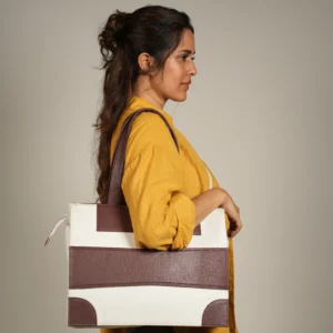 vegan leather large tote bag | bagworld India eco friendly bags and accessories manufacturer