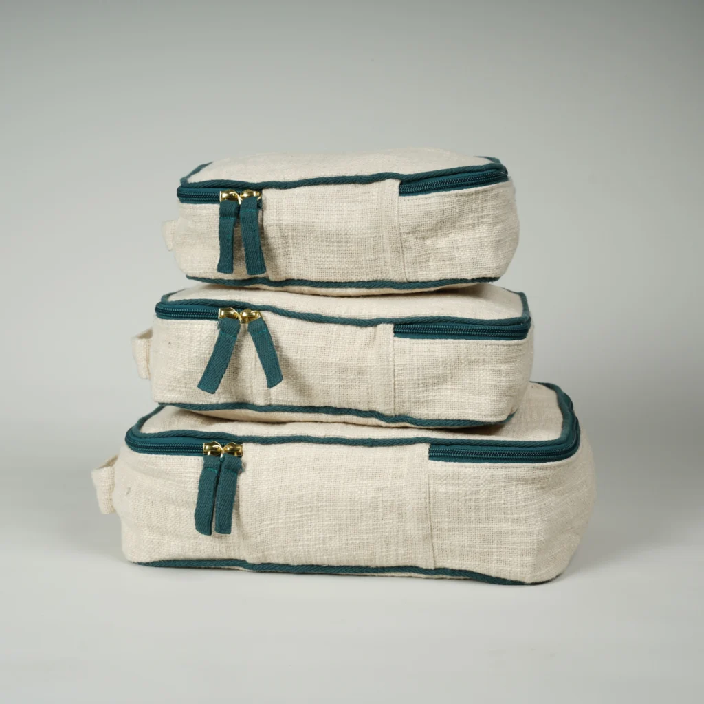 slub cotton packing cube