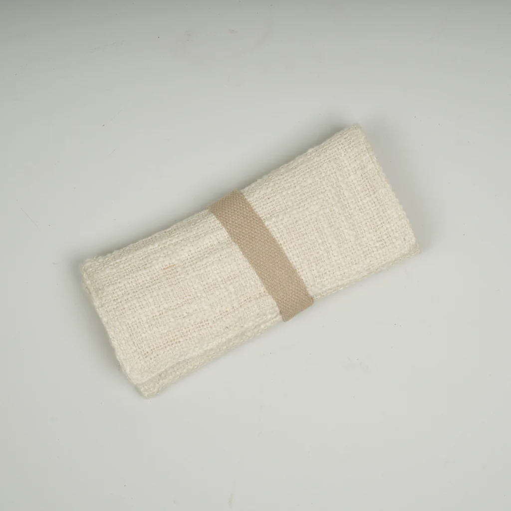 Cotton Roll-Up Pouch