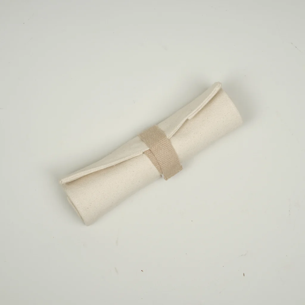 Recycled Cotton Roll-Up Pouch