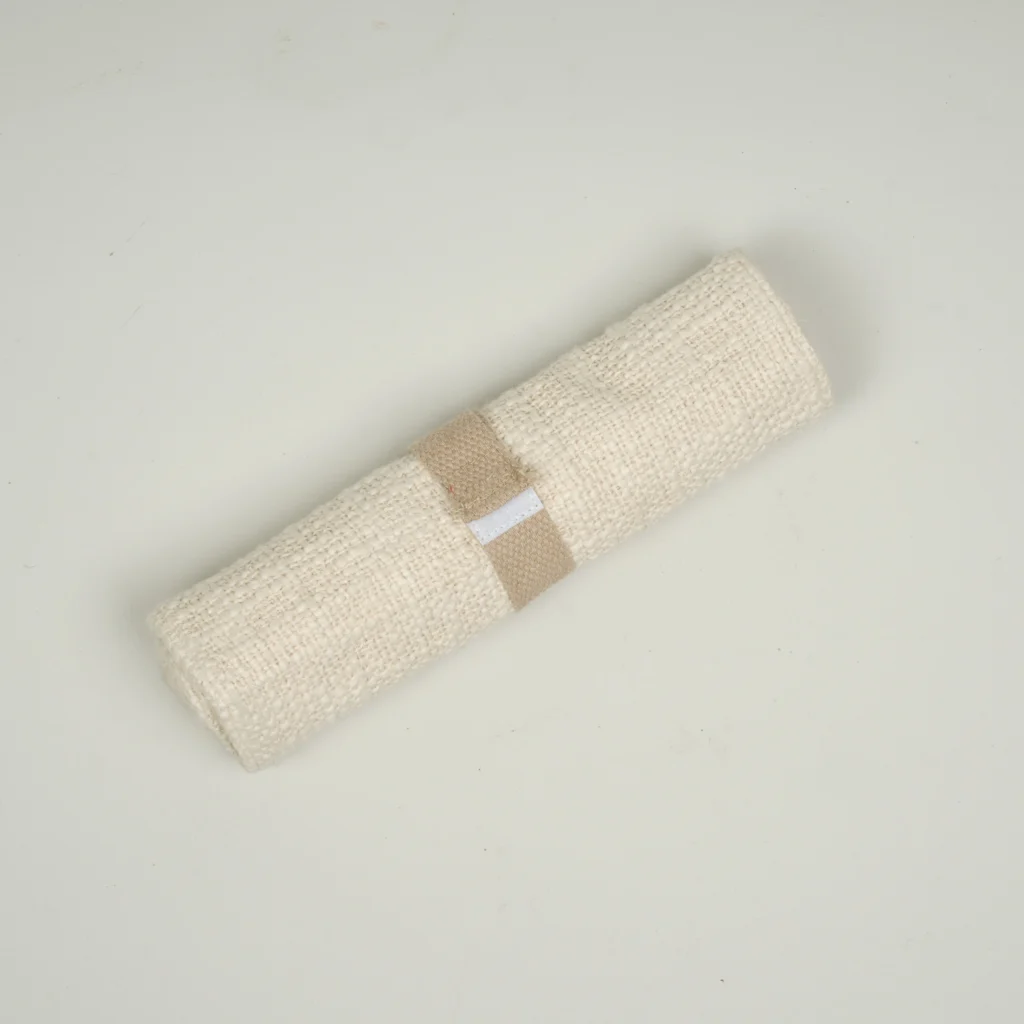 Cotton Roll-Up Pouch