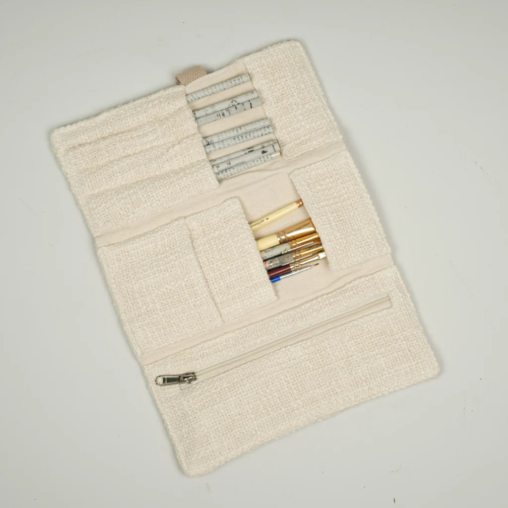 Cotton Roll-Up Pouch