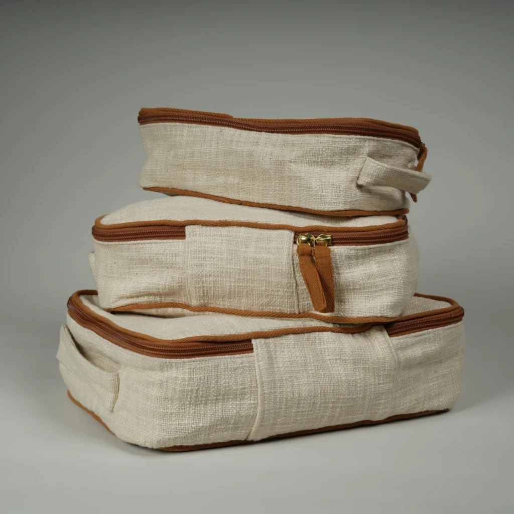 Slub cotton packing cube