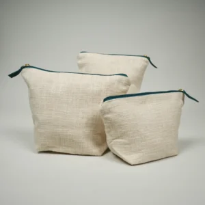 Slub cotton Makeup Pouch | bagworld India eco friendly bags and accessories manufacturer