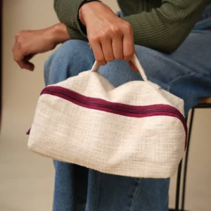 slub cotton pouch | bagworld India eco friendly bags and accessories manufacturer