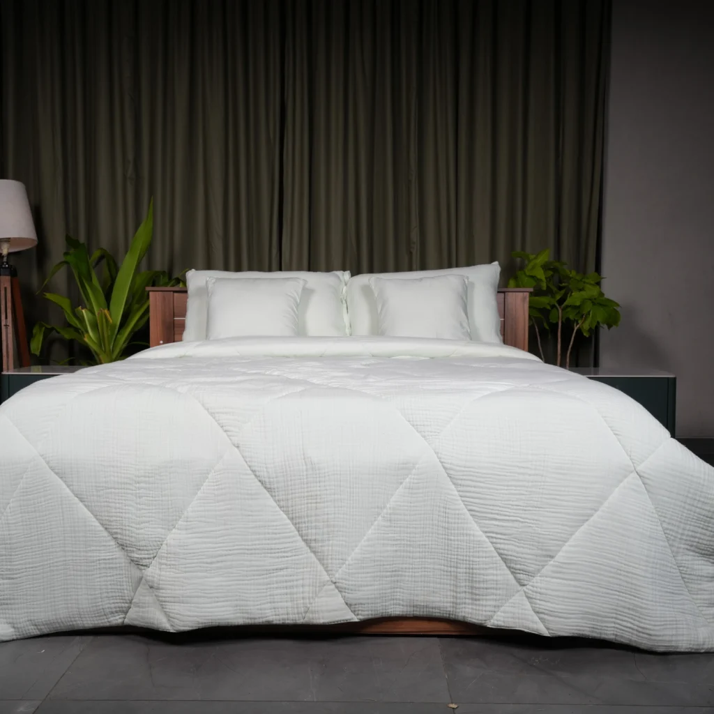 Muslin Bedding bedsheets and pillow covers | bagworld India eco friendly bags and accessories manufacturer