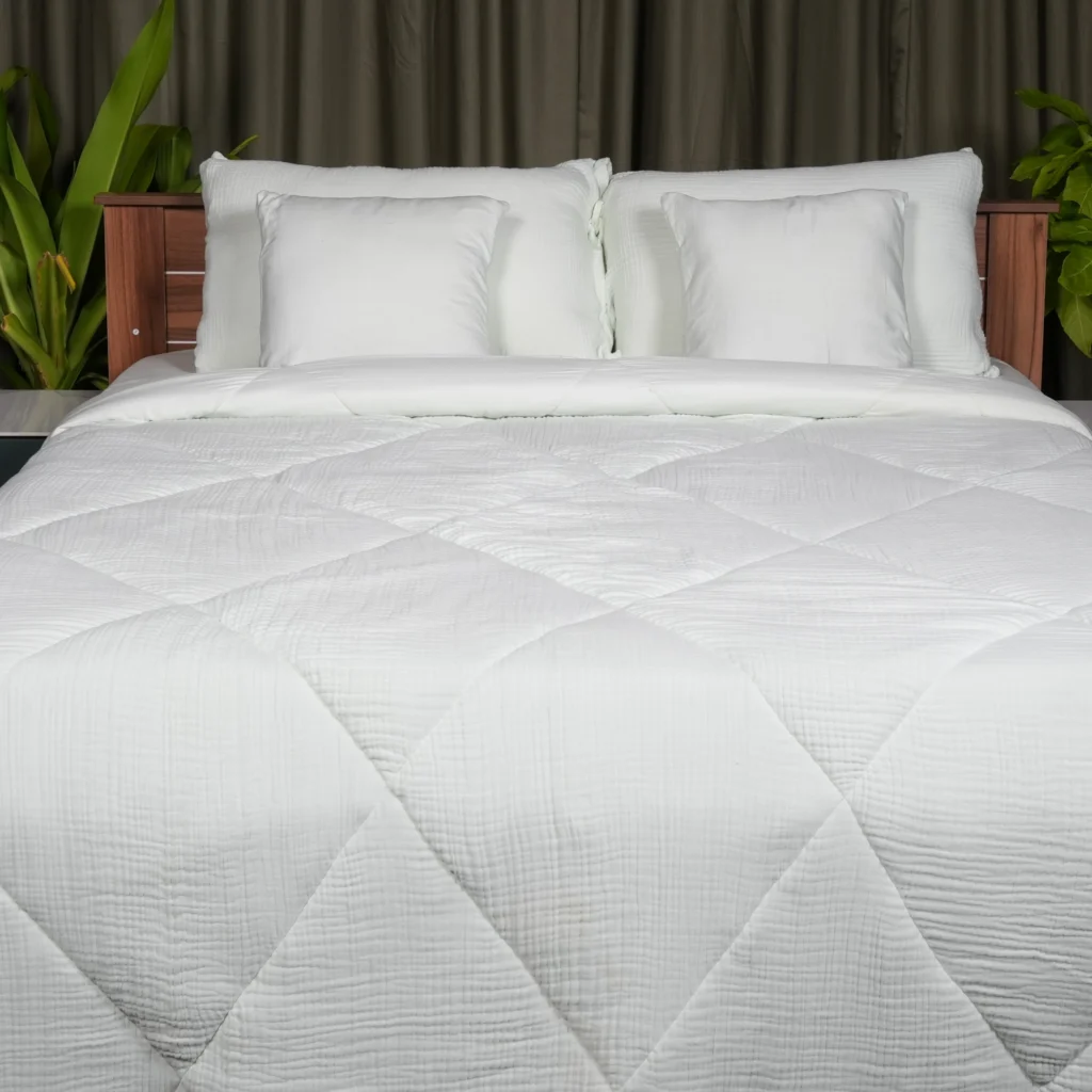 Muslin Bedding bedsheets and pillow covers | bagworld India eco friendly bags and accessories manufacturer