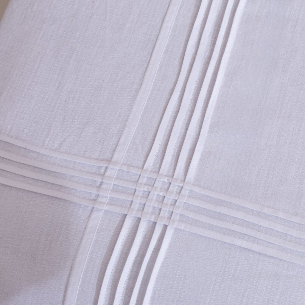 hemp pin tucked bedsheets and pillow covers | bagworld India eco friendly bags and accessories manufacturer