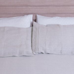 hemp pin tucked bedsheets and pillow covers | bagworld India eco friendly bags and accessories manufacturer