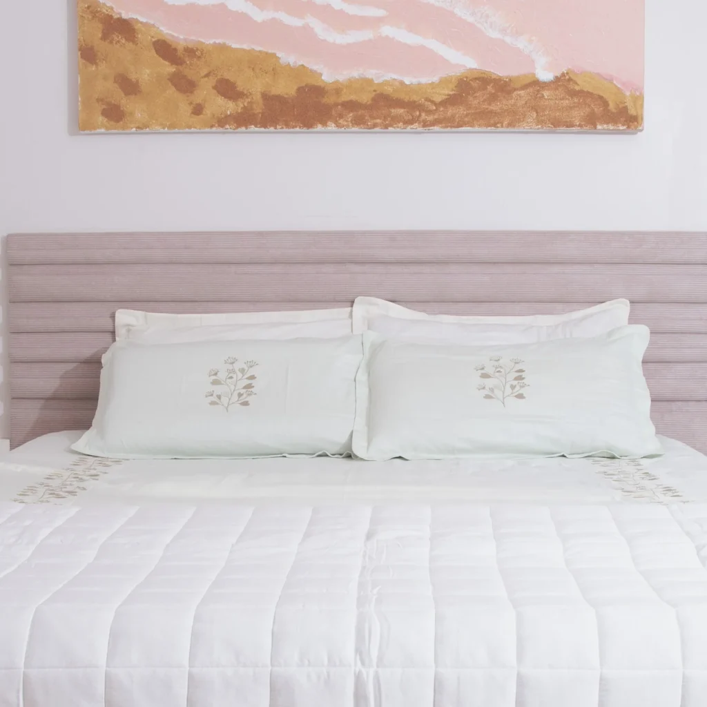 Cotton Sateen bedding bedsheets and pillow covers | bagworld India eco friendly bags and accessories manufacturer