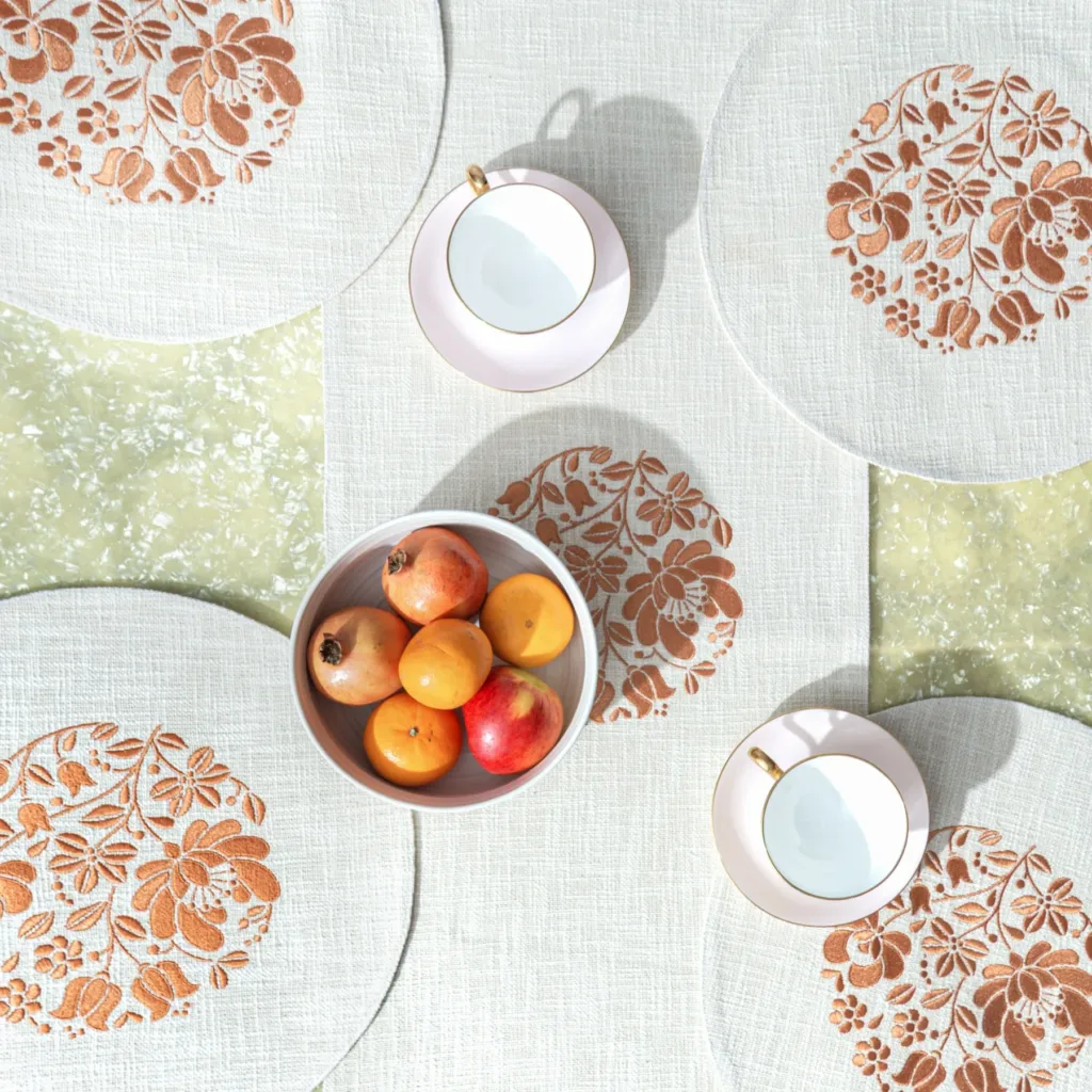 Eco-Friendly Slub Cotton Dining Sets