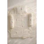 Muslin baby bedding-white